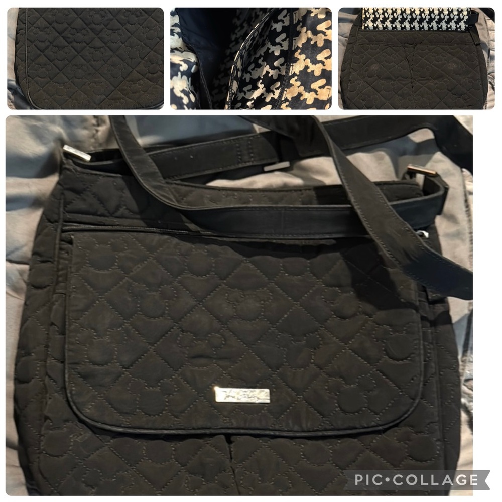 Vera Bradley Black Quilted Crossbody Bag
